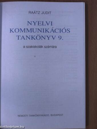 Nyelvi-kommunikációs tankönyv 9.