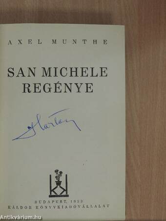 San Michele regénye