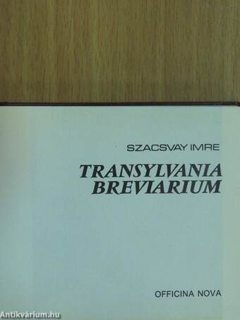 Transylvania breviarium I-II. (minikönyv)