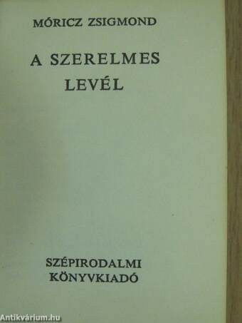 A szerelmes levél (minikönyv)