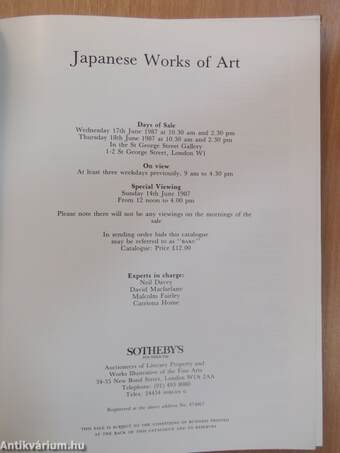 Japanese Works of Art