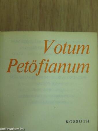 Votum Petőfianum (minikönyv) (számozott)