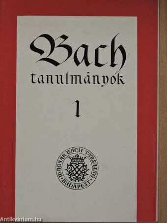 Bach tanulmányok 1.