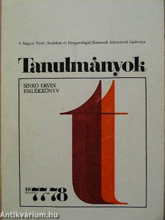 Tanulmányok 1977-78