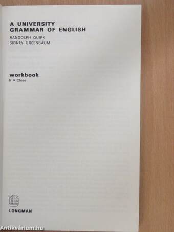 A University Grammar of English - Workbook