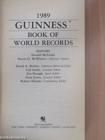 Guinness Book of World Records 1989