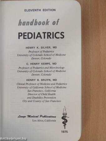 Handbook of Pediatrics