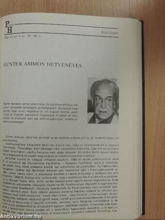 Psychiatria Hungarica 1988/1-4.