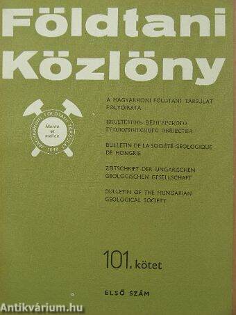 Földtani Közlöny 1971/1.