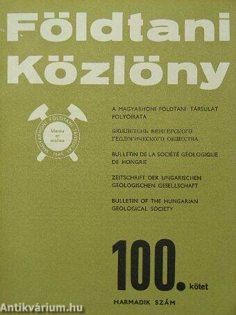 Földtani Közlöny 1970/3.