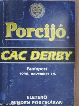 CAC Derby 1998. november 14.