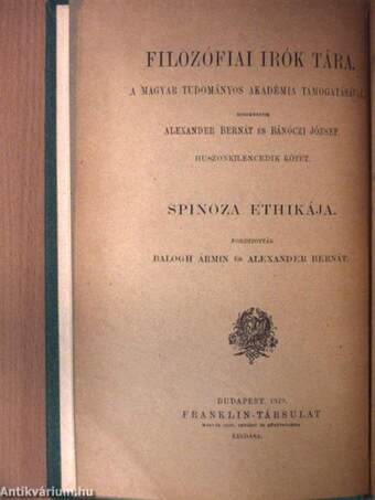 Spinoza ethikája