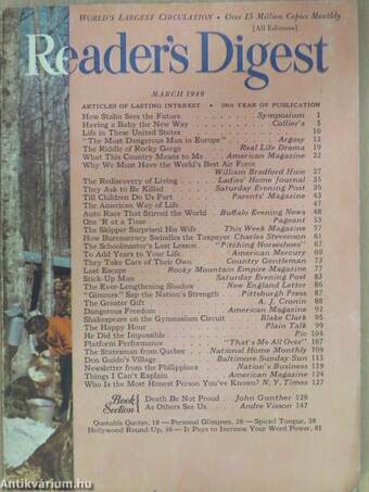 Reader's Digest March 1949