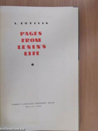 Pages from Lenin's life