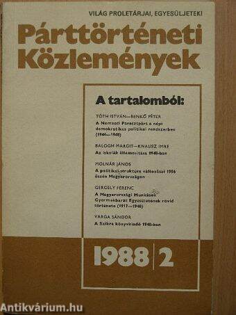 Párttörténeti Közlemények 1988/2.