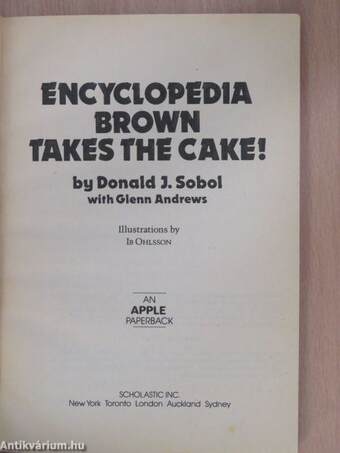 Encyclopedia Brown Takes The Cake!