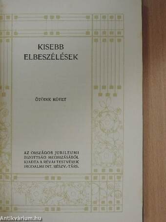 Kisebb elbeszélések V.