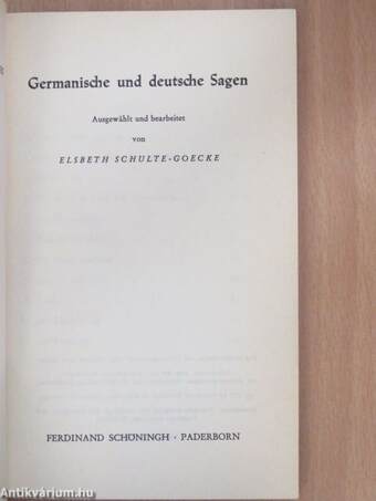 Germanische und deutsche Sagen