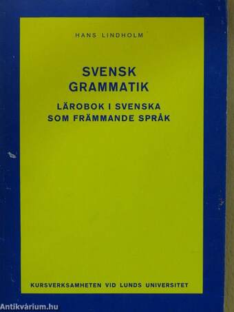 Svensk grammatik (dedikált példány)