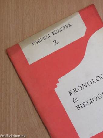 Kronológia és bibliográfia