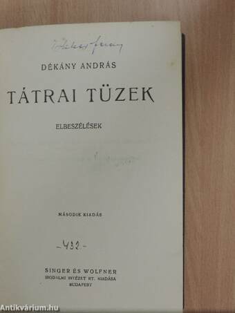 Tátrai tüzek