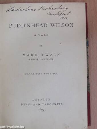 Pudd'nhead Wilson