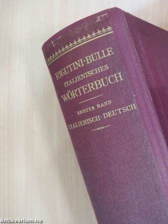 Neues italienisch-deutsches und deutsch-italienisches Wörterbuch I-II.