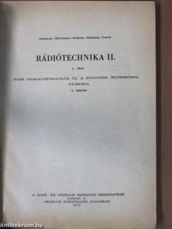 Rádiótechnika II. (1. rész)