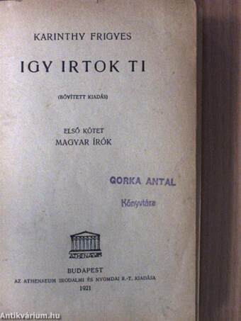 Igy irtok ti I-II.