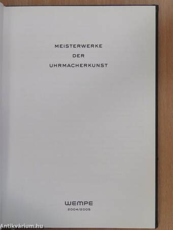 Meisterwerke der Uhrmacherkunst