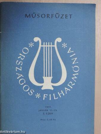 Országos Filharmónia Műsorfüzet 1977/3.