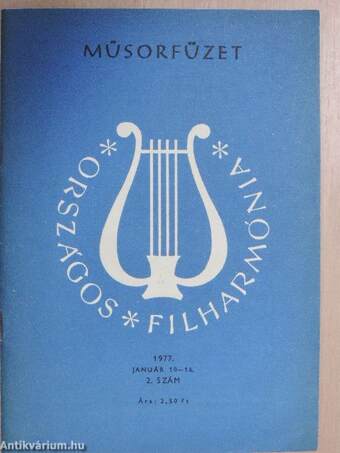 Országos Filharmónia Műsorfüzet 1977/2.