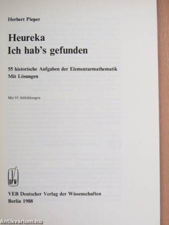 Heureka - Ich hab's gefunden