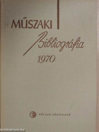 Műszaki bibliográfia 1970