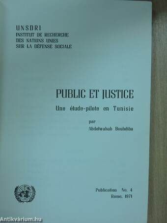 Public et justice