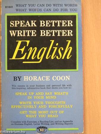 Speak Better - Write Better English