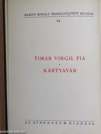 Timár Virgil fia/Kártyavár