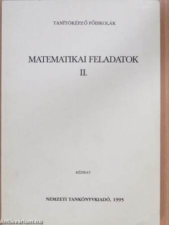 Matematikai feladatok II.