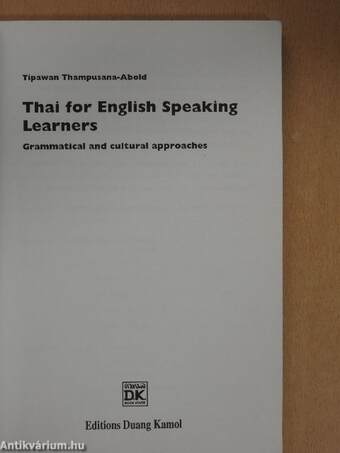 Thai for English Speaking Learners