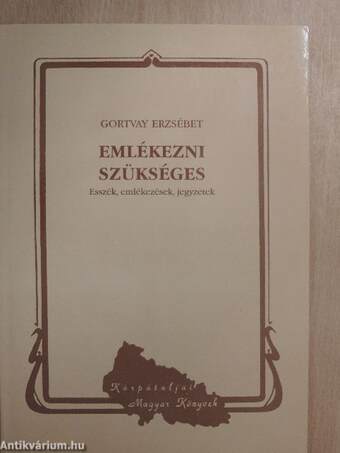 Emlékezni szükséges