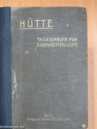 "HÜTTE" Taschenbuch für Eisenhüttenleute