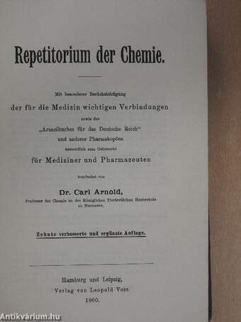 Repetitorium der Chemie