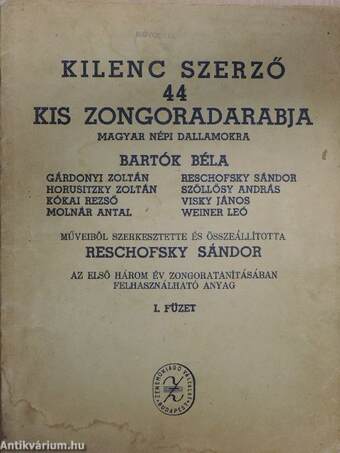 Kilenc szerző 44 kis zongoradarabja