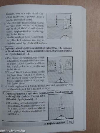 Tesztkönyv a hajóvezetők részére