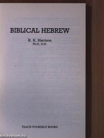 Biblical Hebrew