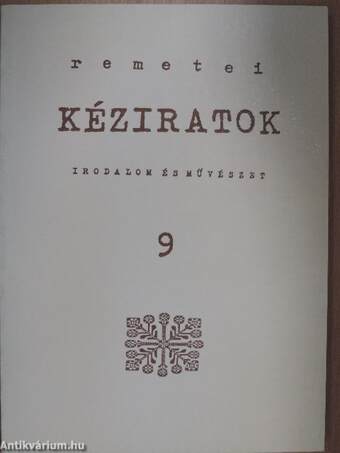 Remetei kéziratok 1993/2.