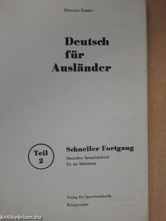 Deutsch für Ausländer 2.