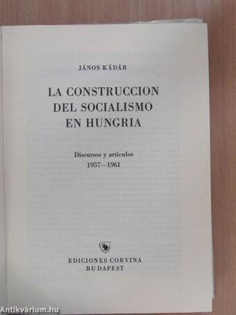 La construccion del socialismo en Hungria