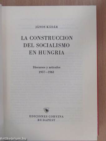 La construccion del socialismo en Hungria