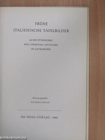 Frühe italienische Tafelbilder